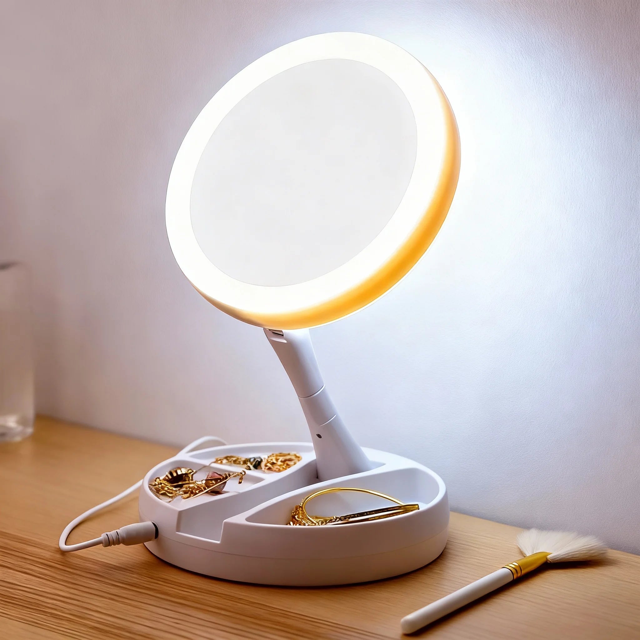 Combo Beauty Set 3 en 1: Facial, Cejas y Espejo LED X10