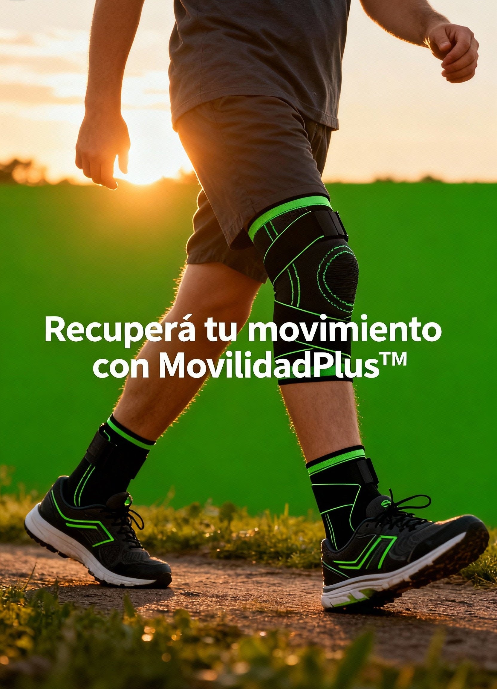 MovilidadPlus™ PRO Pack 2x1: 2 Rodilleras + 2 Tobilleras Ajustables