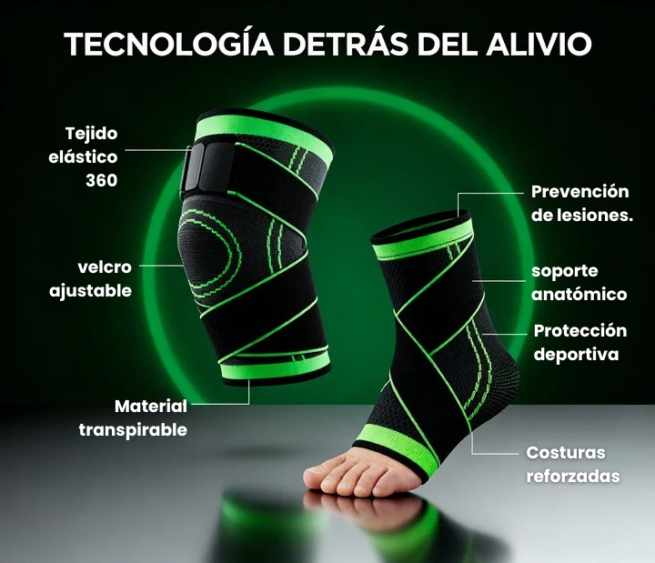 MovilidadPlus™ PRO Pack 2x1: 2 Rodilleras + 2 Tobilleras Ajustables